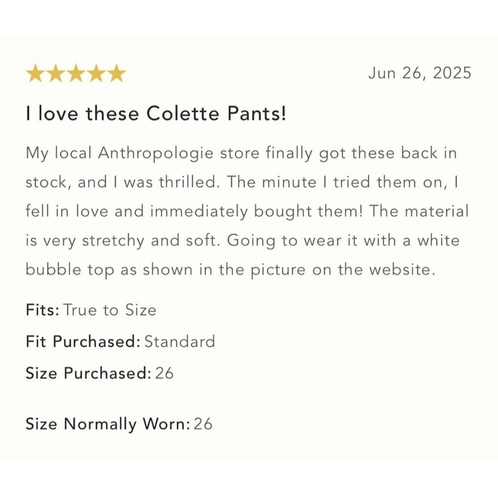 NWT Size 26 -The Colette Magic Fabric Crop Wide-Leg Pants by Maeve (NWT US$ 130) - Picture 2 of 16